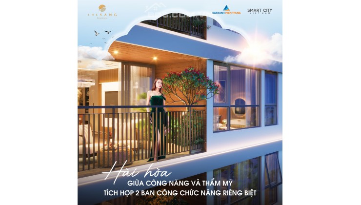 Căn duy nhất tầng 24 view sông Hàn cực đẹp tại The Sang Residence, tiện ích đầy đủ, đã có sổ hồng